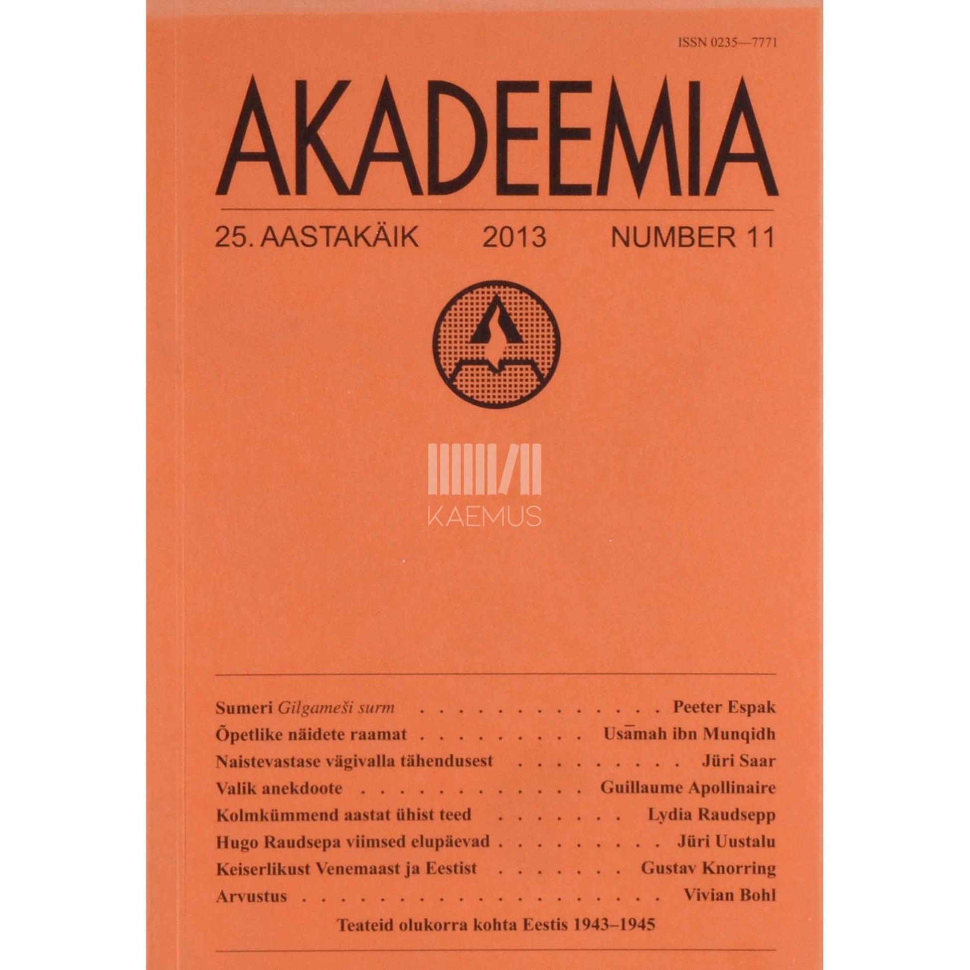 … - Akadeemia 11/2013