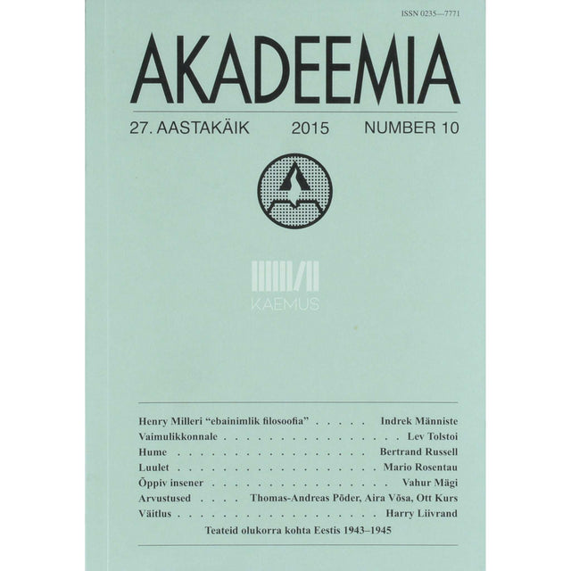 … - Akadeemia 10/2015
