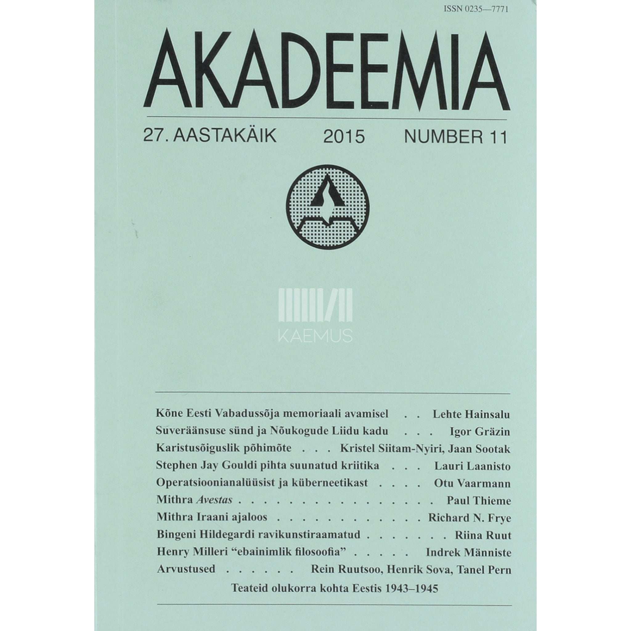 … Akadeemia 11/2015