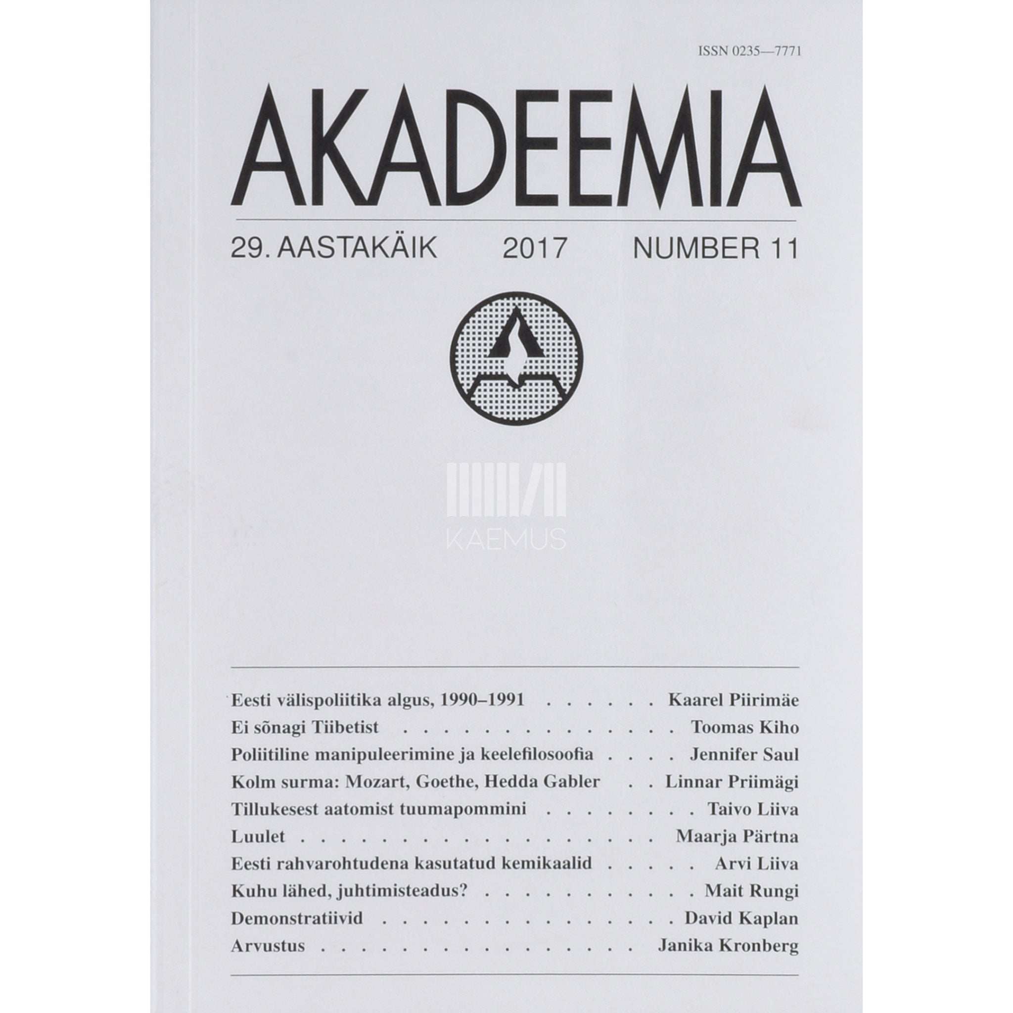 … Akadeemia 11/2017