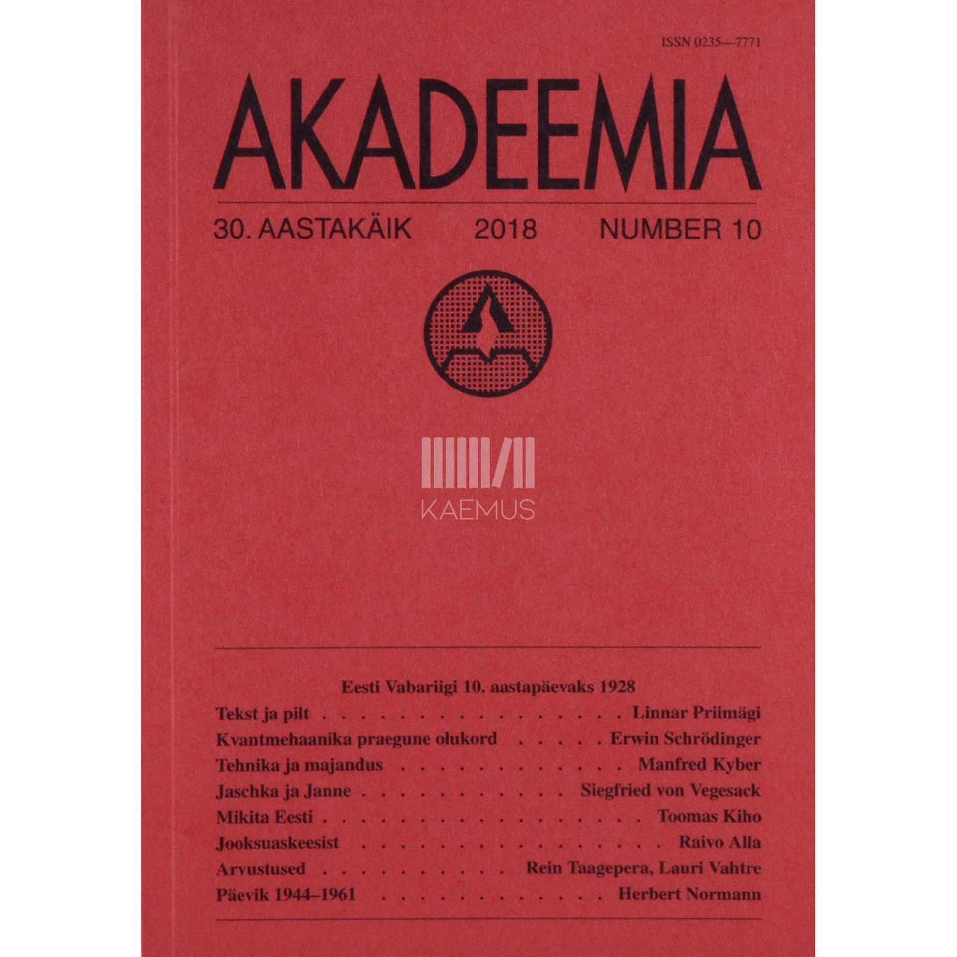 ... - Akadeemia 10/2018