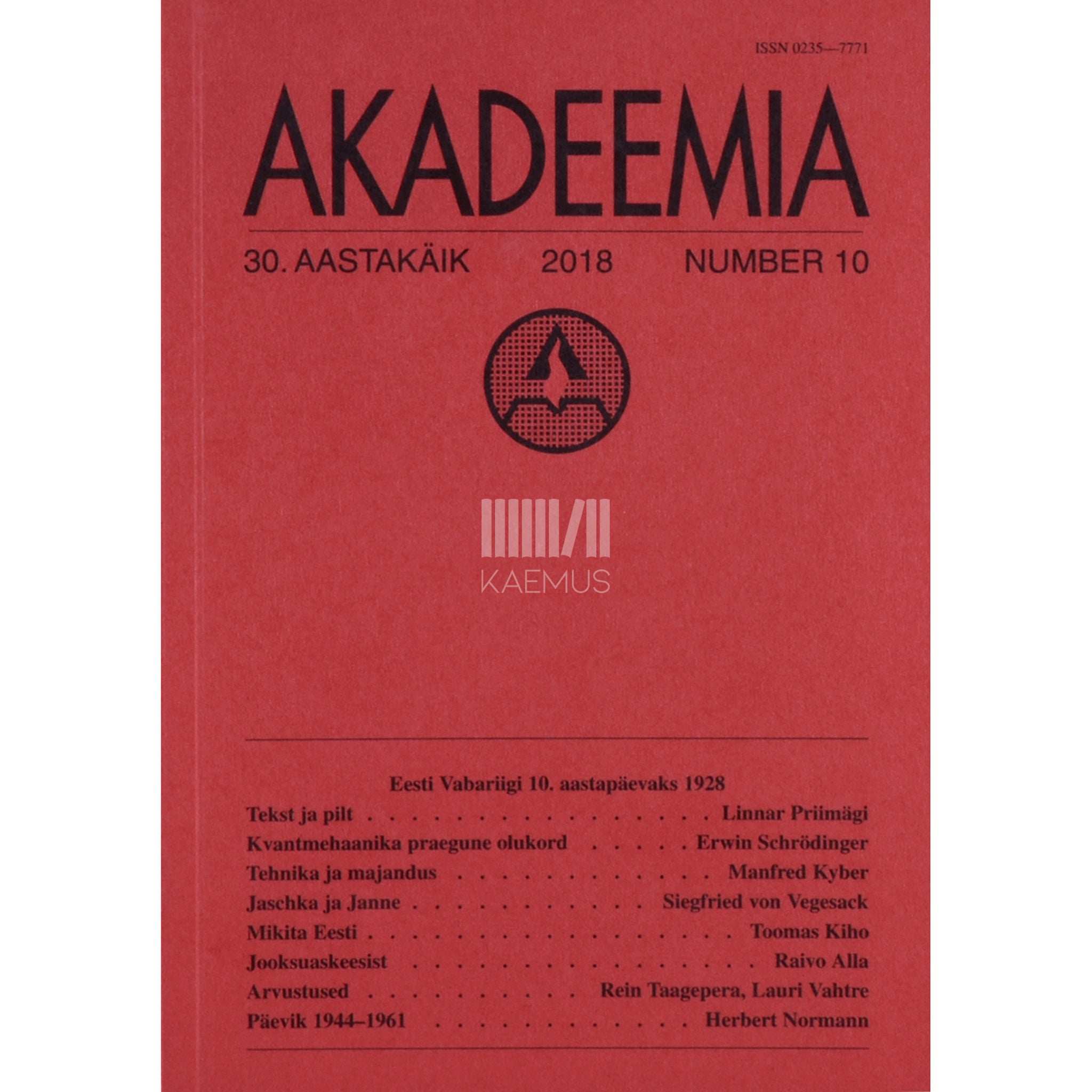 ... Akadeemia 10/2018