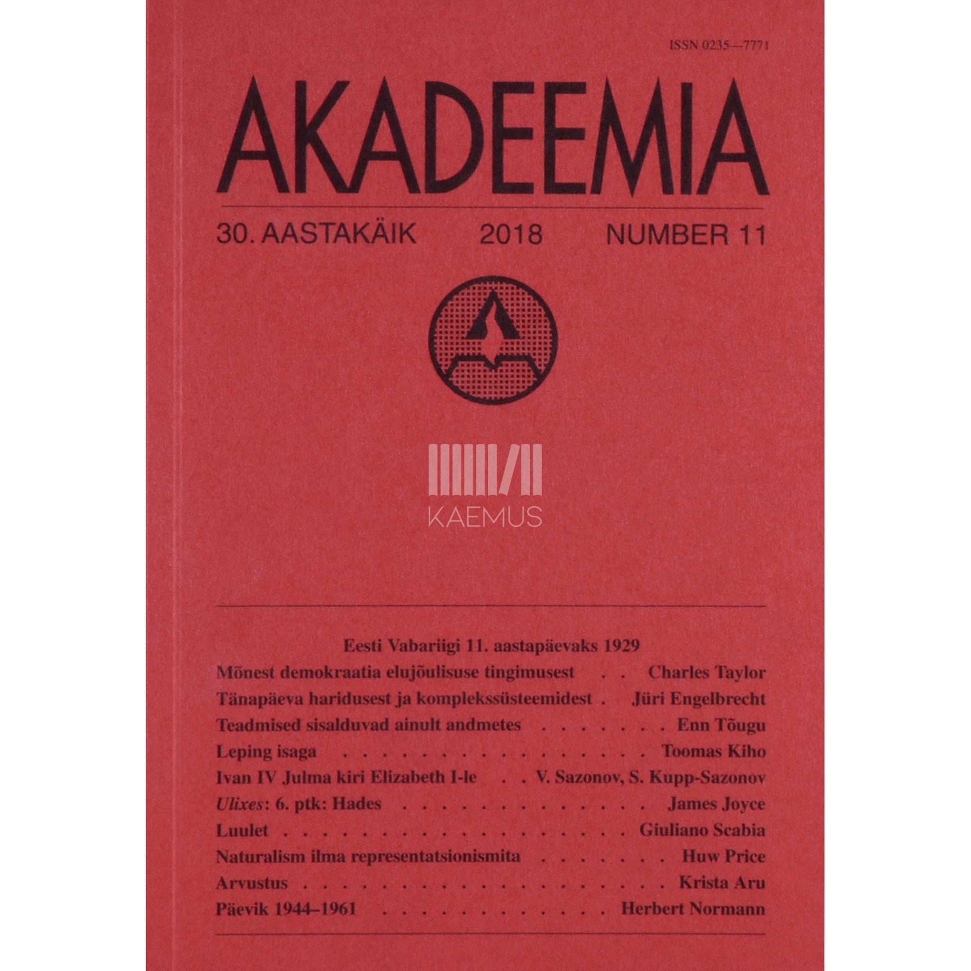 … - Akadeemia 11/2018