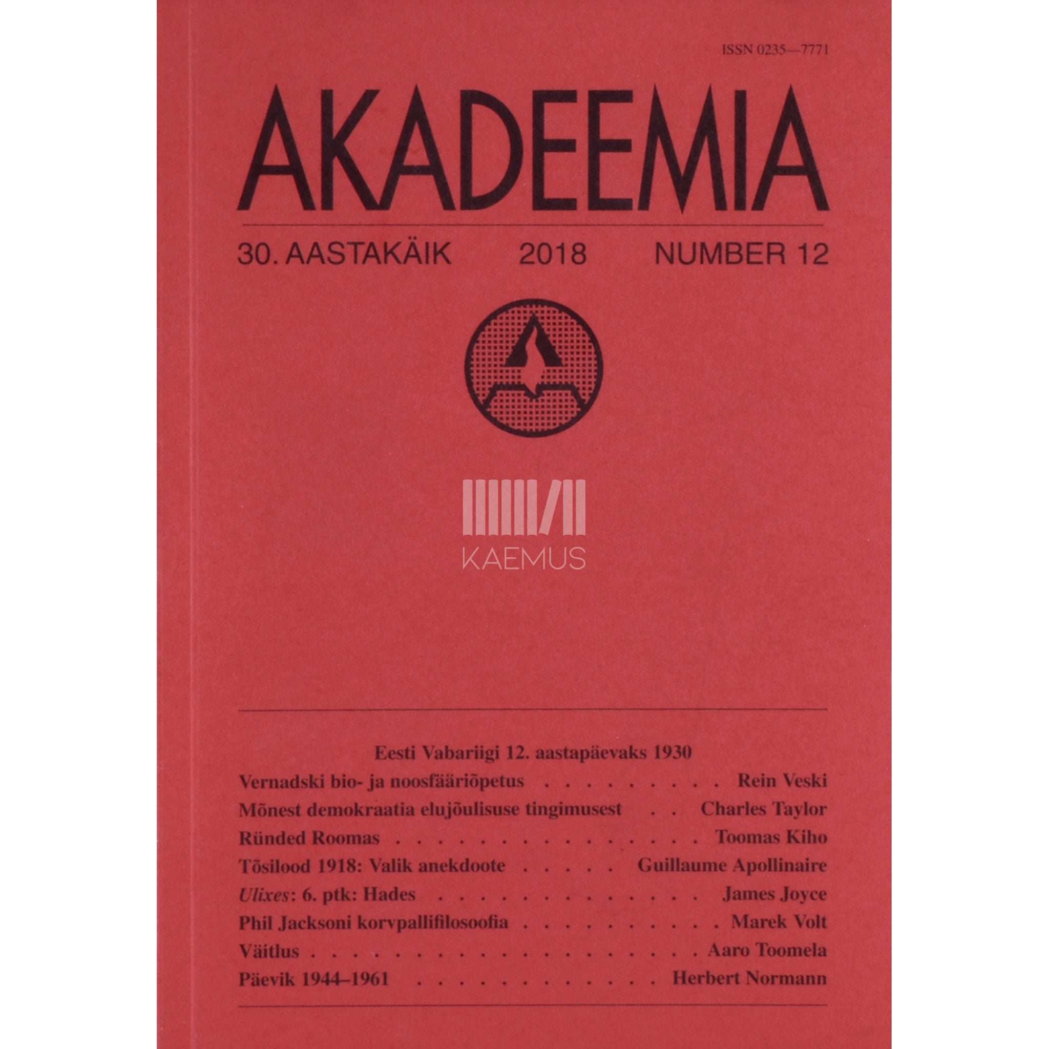 … Akadeemia 12/2018