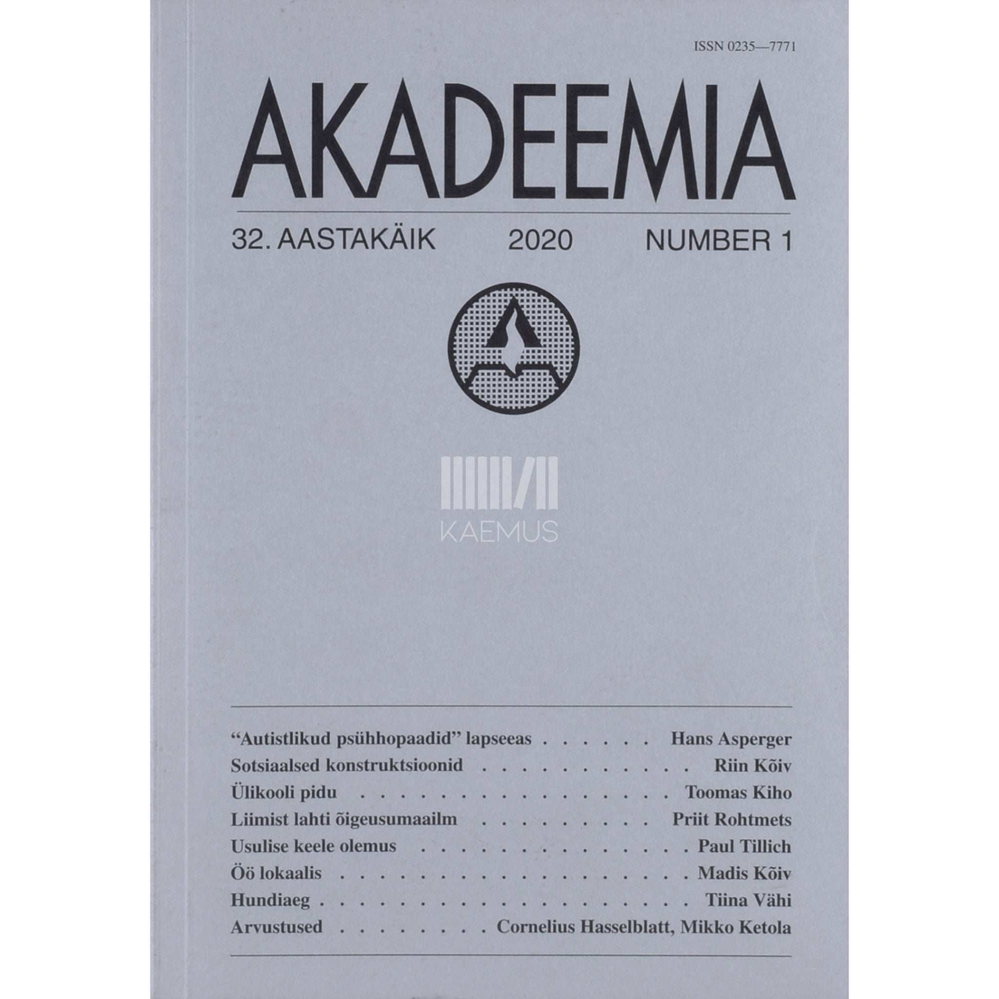 … Akadeemia 1/2020