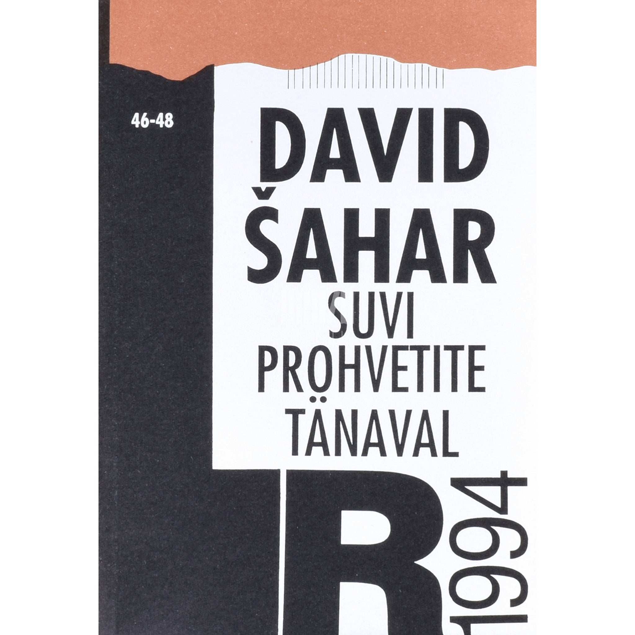 David Šahar Suvi prohvetite tänaval