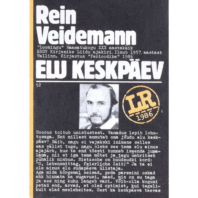 Rein Veidemann - Elu keskpäev. Esseid ja pihtimusi