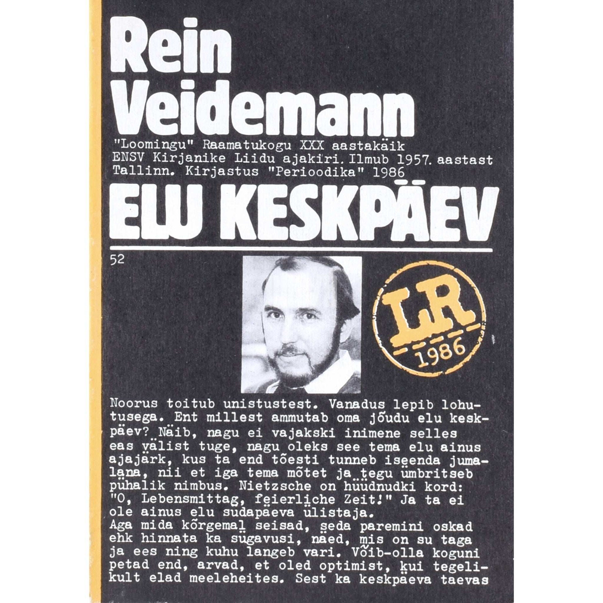 Rein Veidemann - Elu keskpäev. Esseid ja pihtimusi
