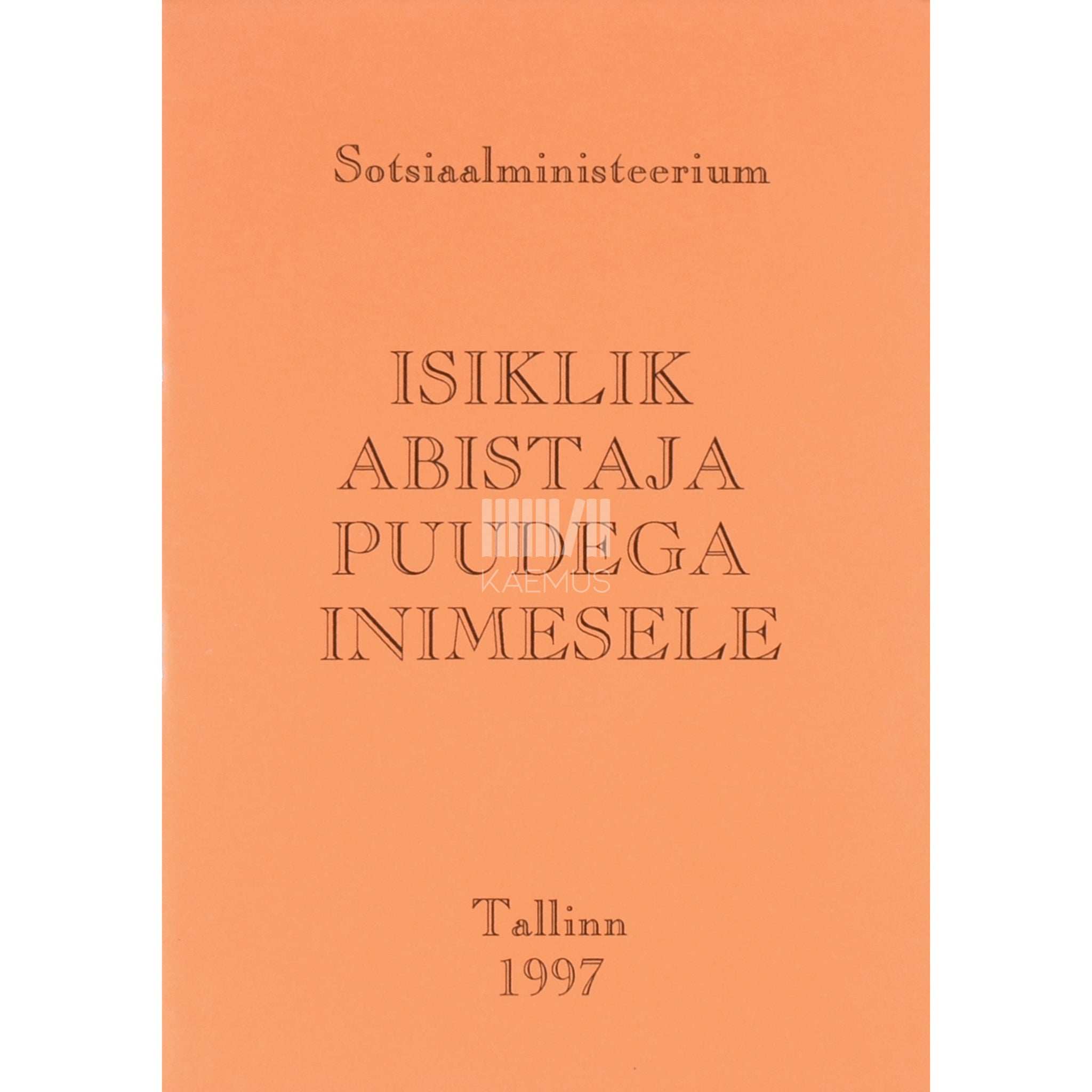 … Isiklik abistaja puudega inimesele