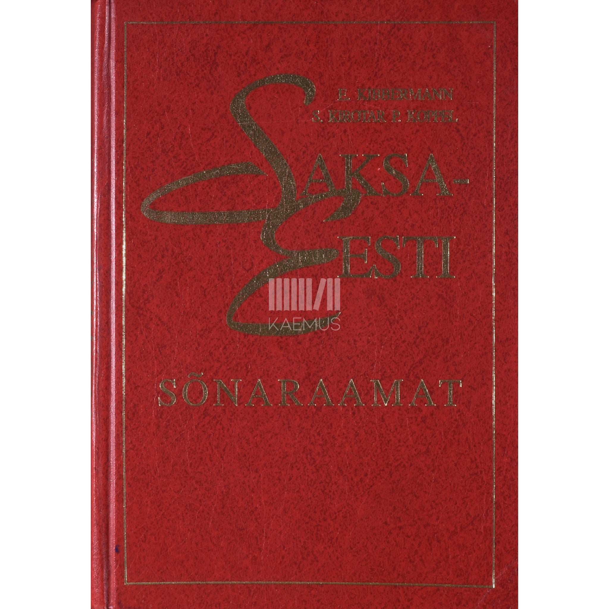 Elisabeth Kibbermann Saksa-eesti sõnaraamat