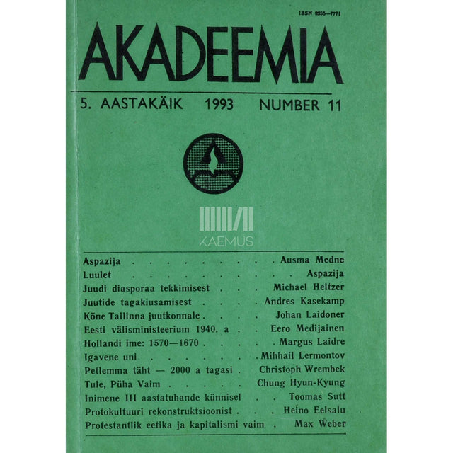... - Akadeemia 11/1993
