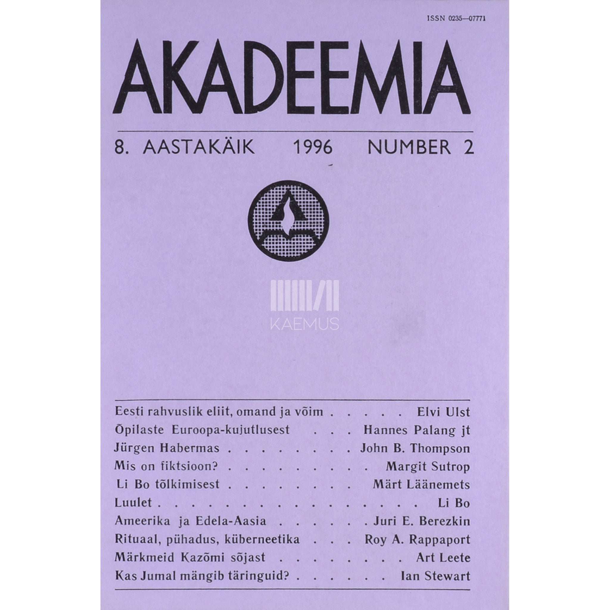 ... Akadeemia 2/1996