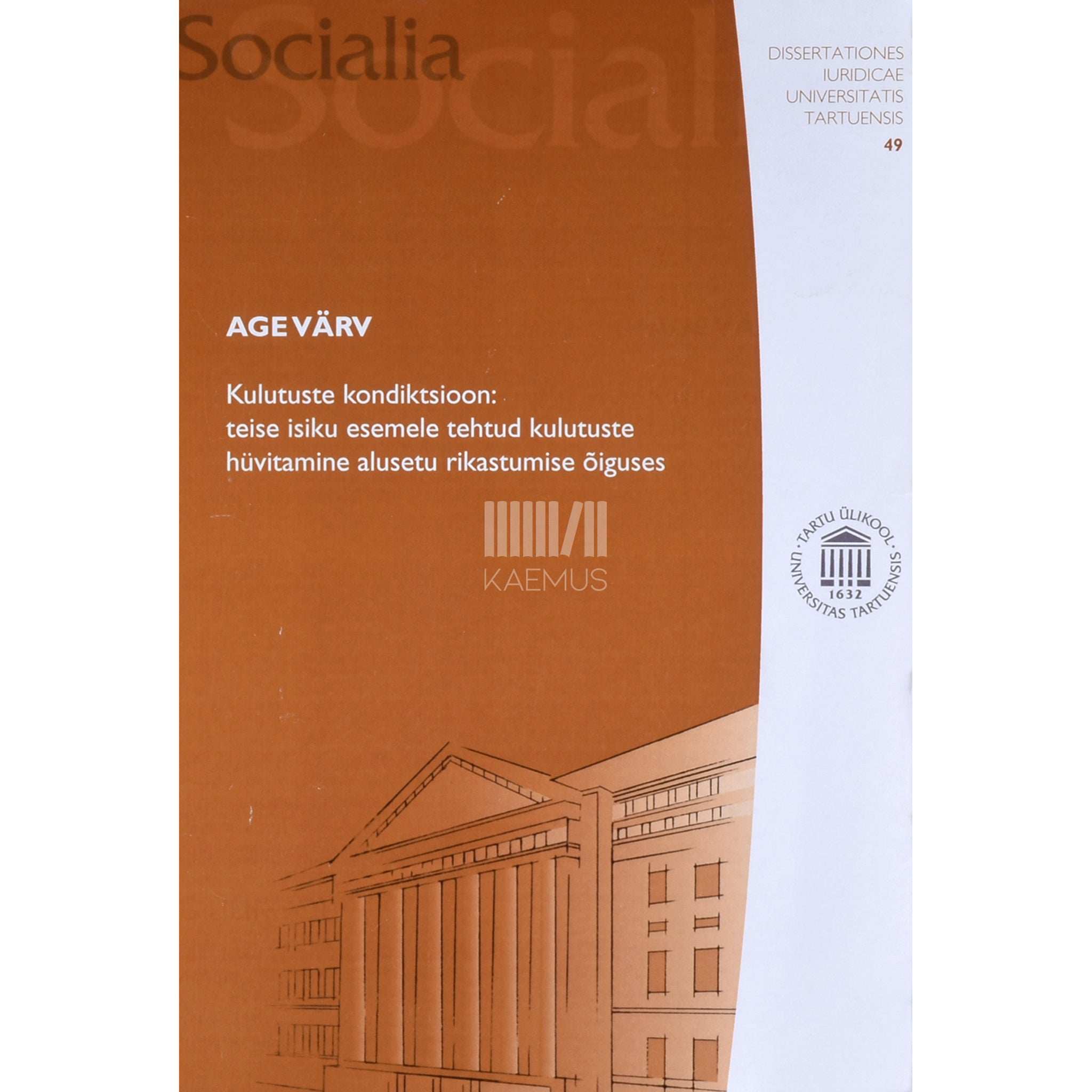 Age Värv Kulutuste kondiktsioon