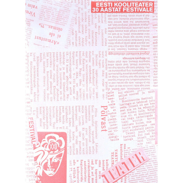 Rait Avestik - Eesti kooliteater. 30 aastat festivale