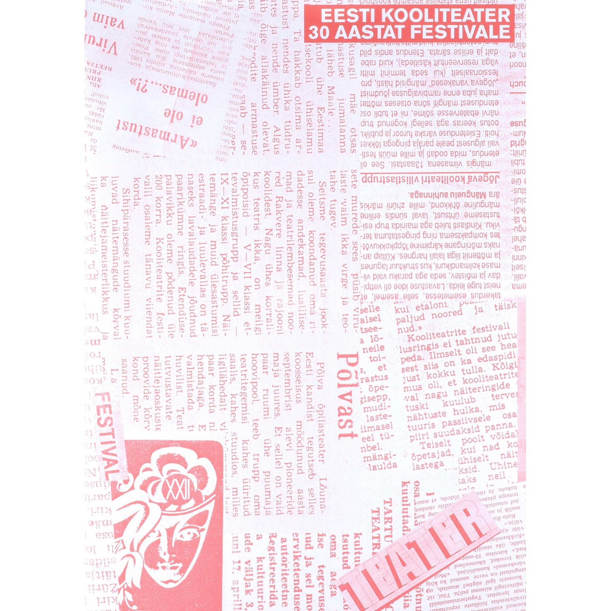 Rait Avestik - Eesti kooliteater. 30 aastat festivale