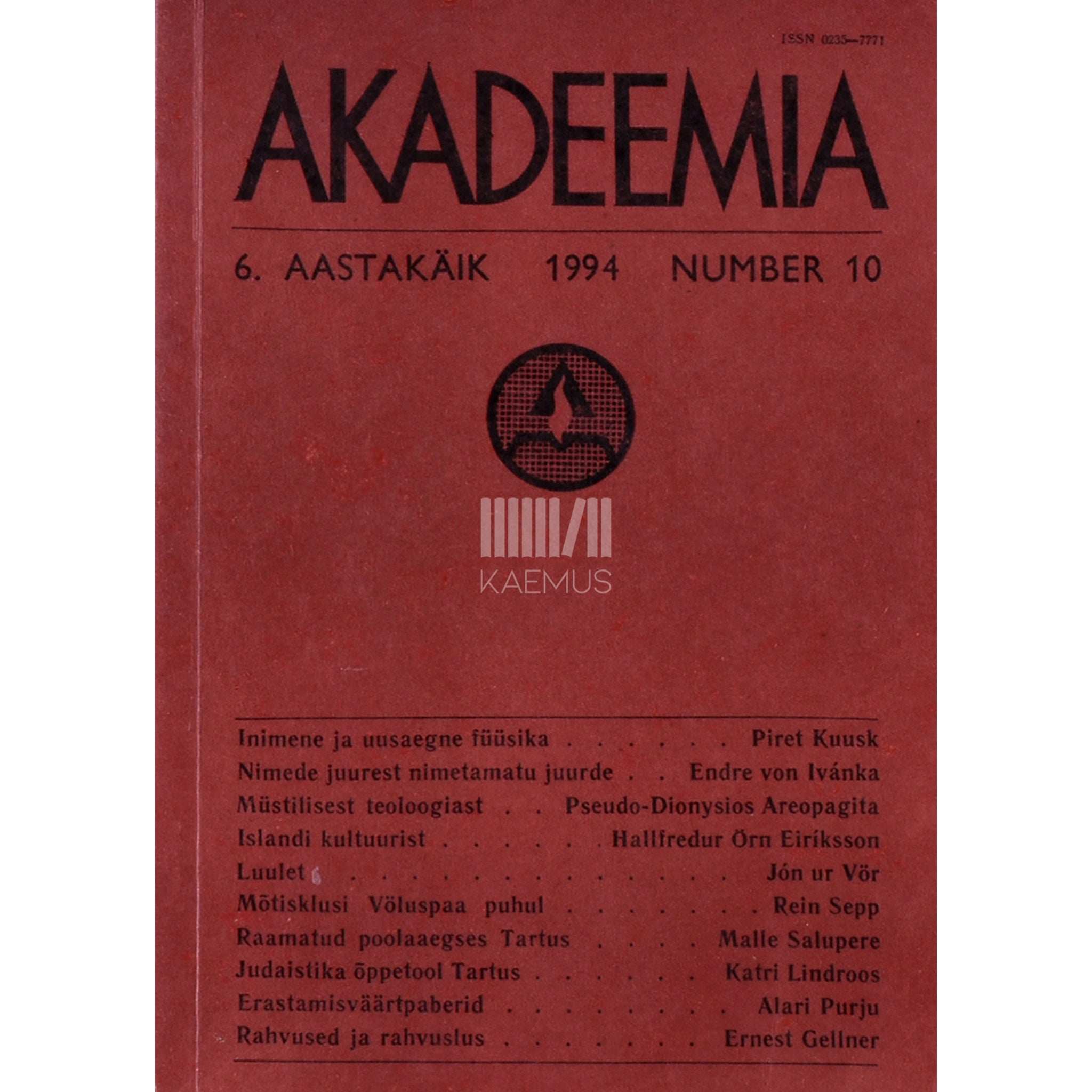… Akadeemia 10/1994