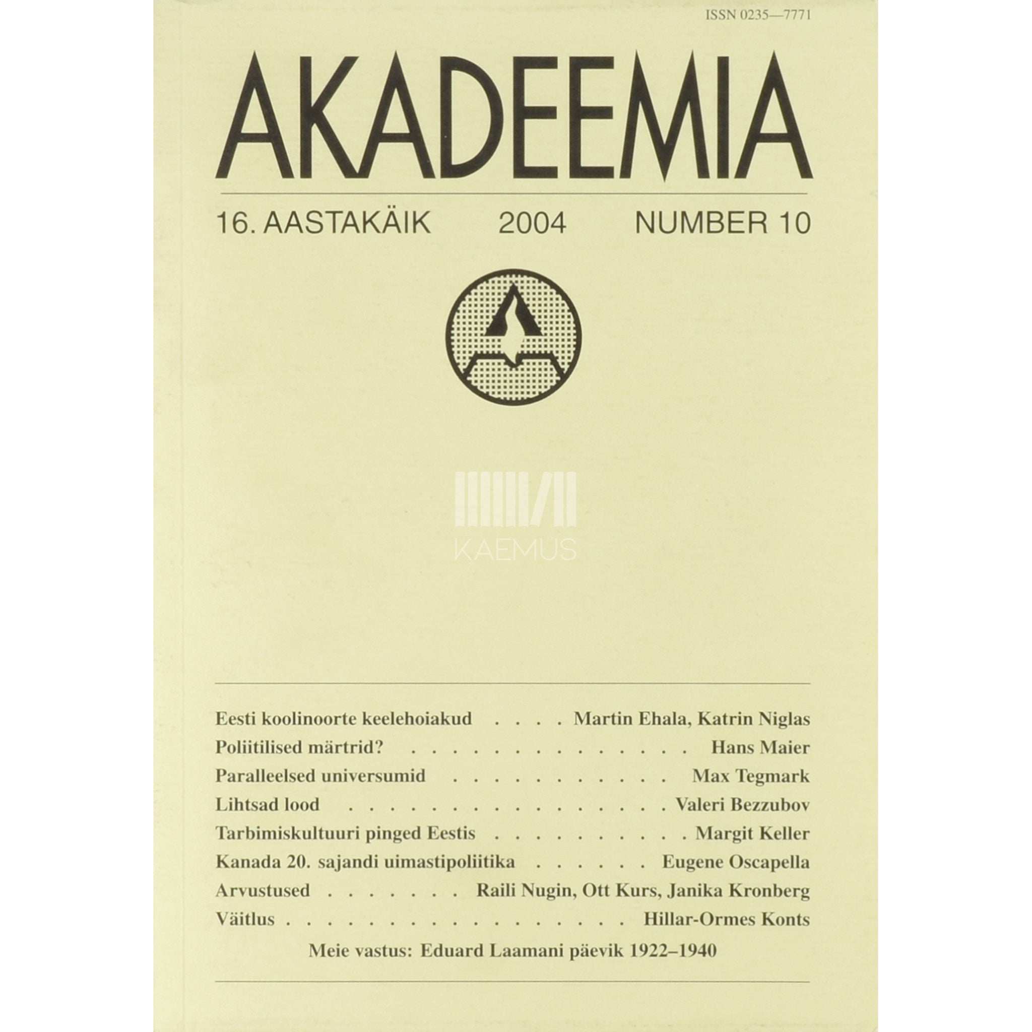 … Akadeemia 10/2004