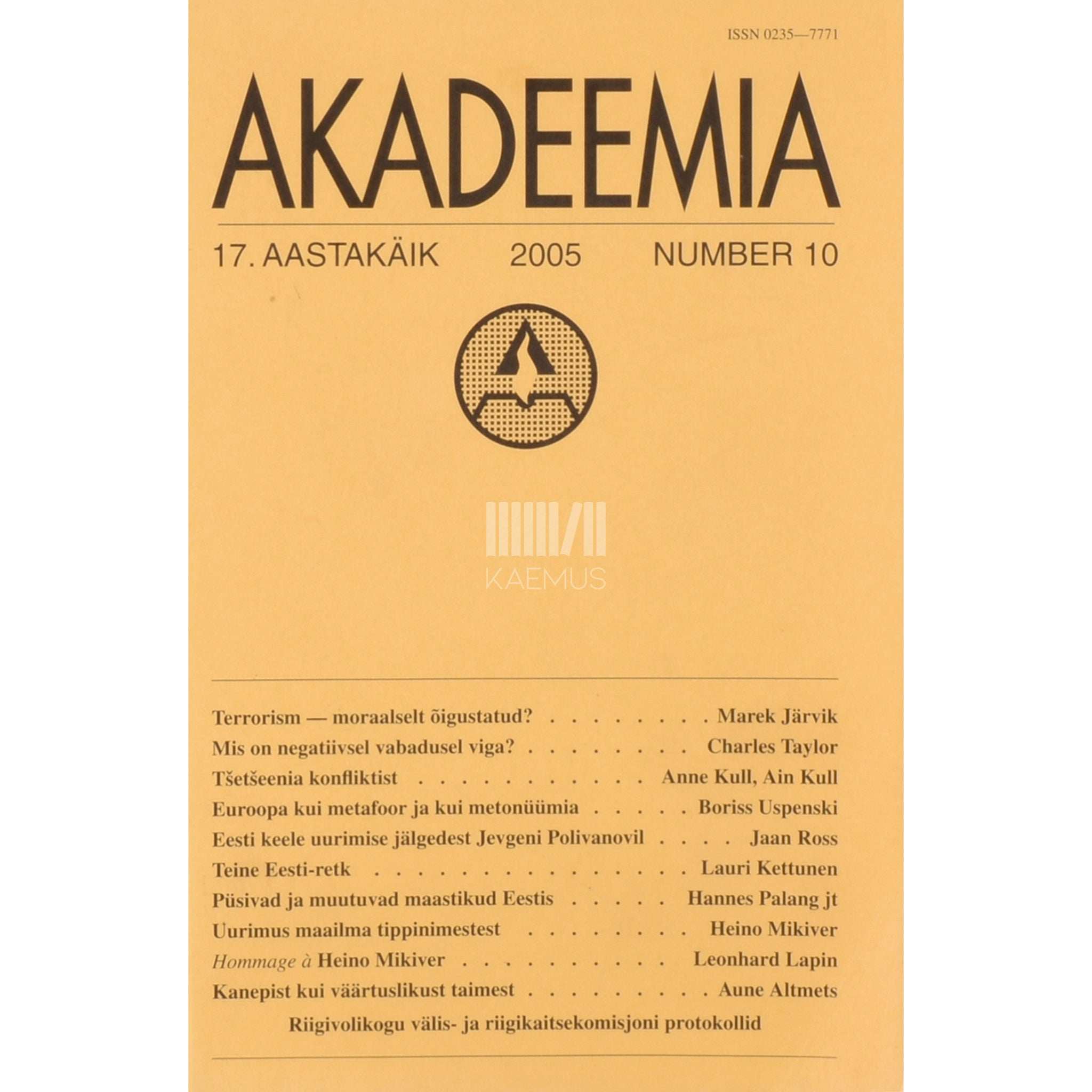 … Akadeemia 10/2005