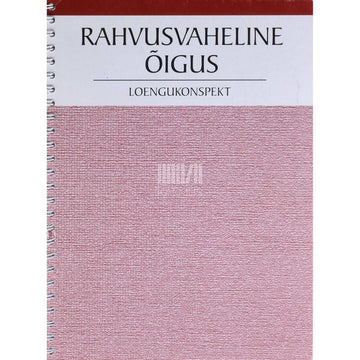 ... - Rahvusvaheline õigus. Loengukonspekt