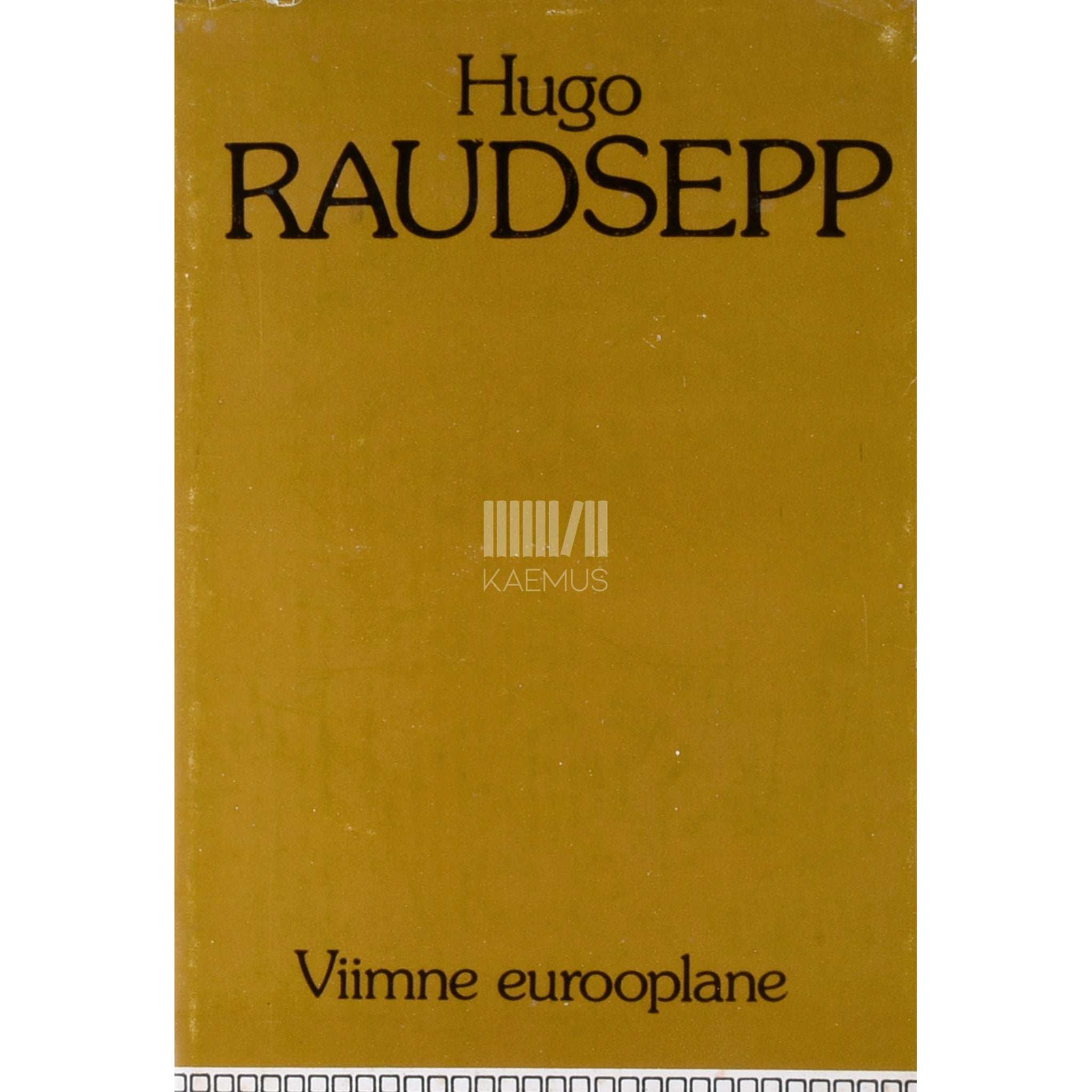 Hugo Raudsepp Viimne eurooplane