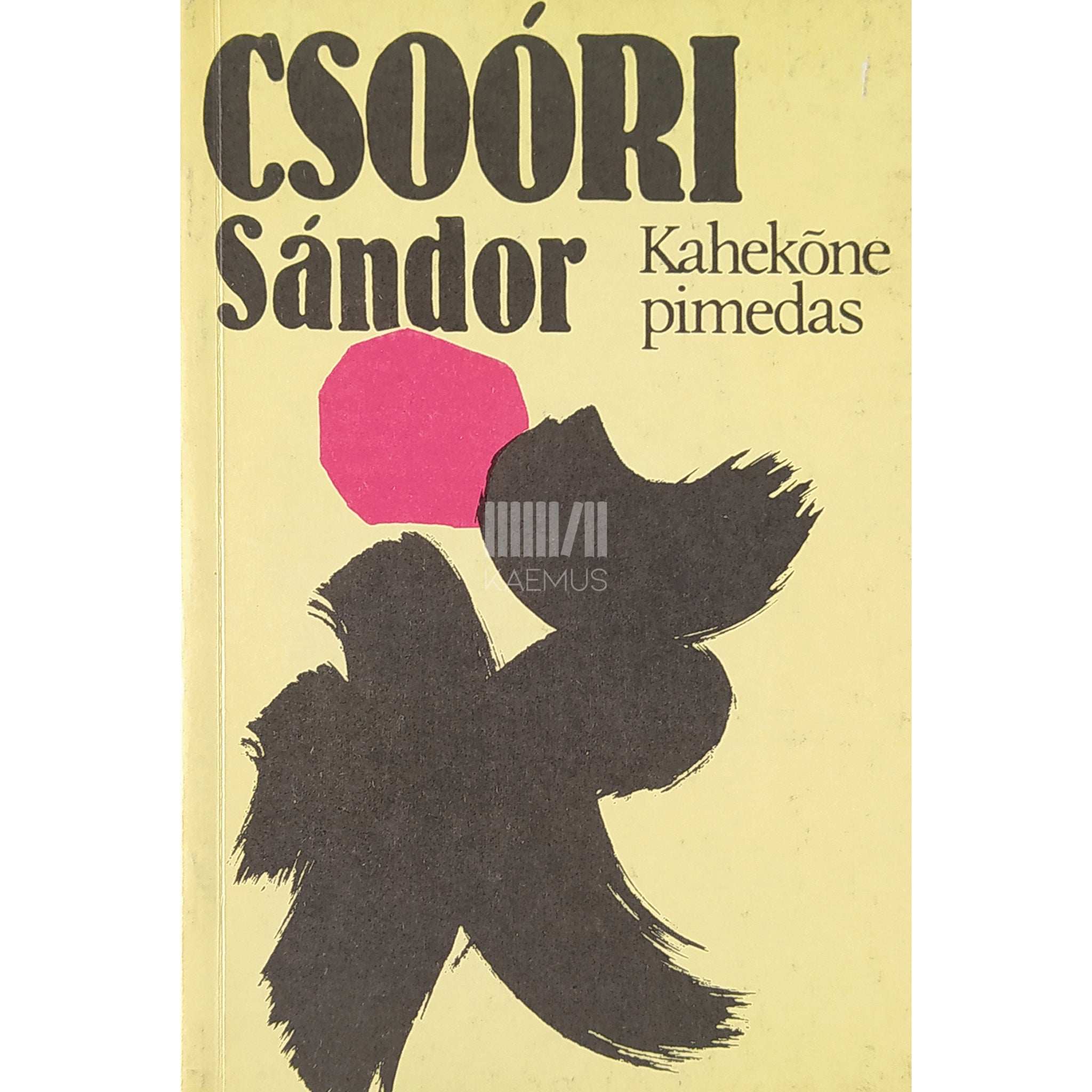 Sándor Csoóri Kahekõne pimedas