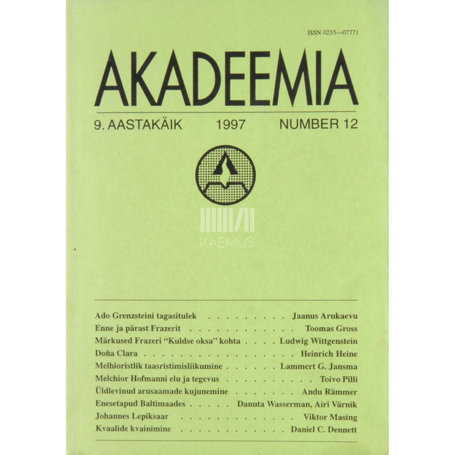 … - Akadeemia 12/1997