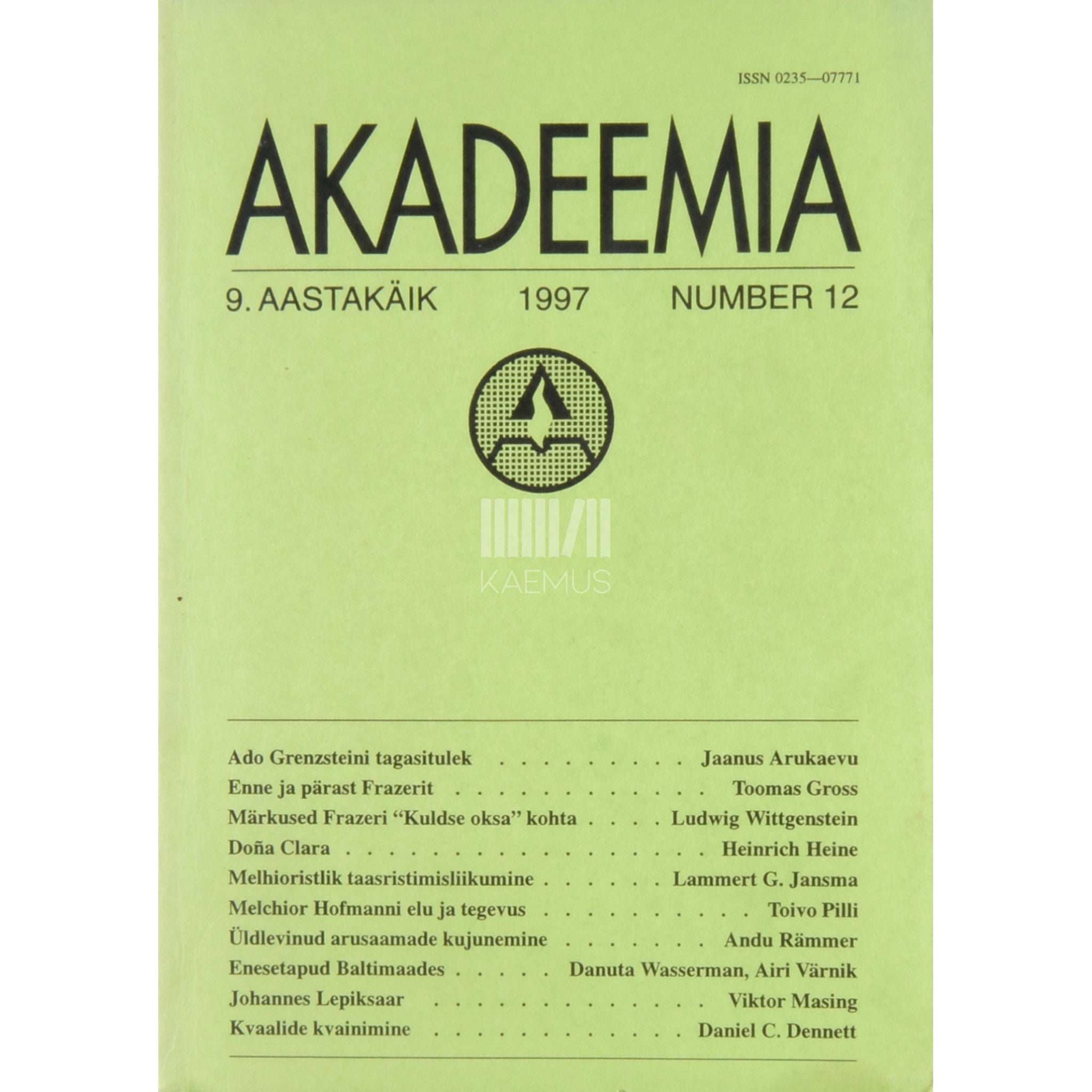 … Akadeemia 12/1997