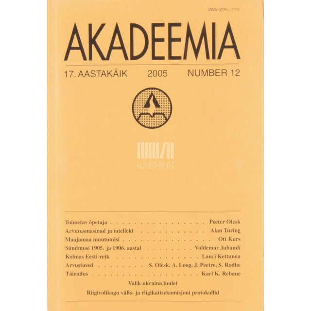 … - Akadeemia 12/2005