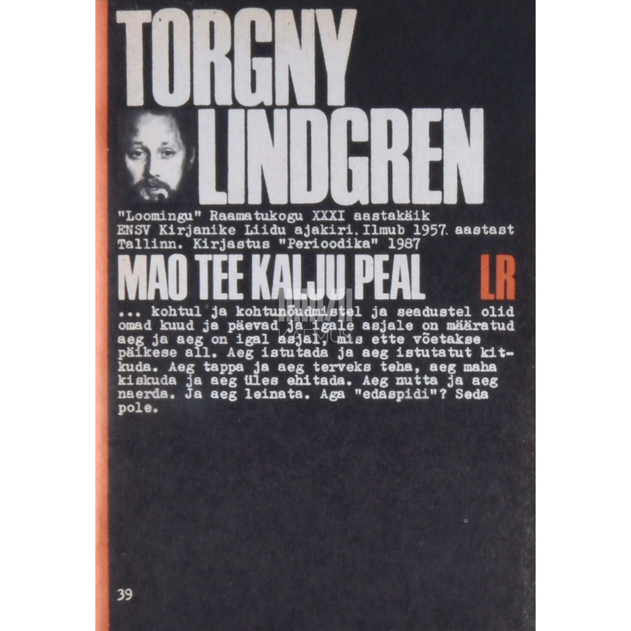 Torgny Lindgren Mao tee kalju peal