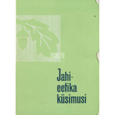 Vello Vainura - Jahieetika küsimusi