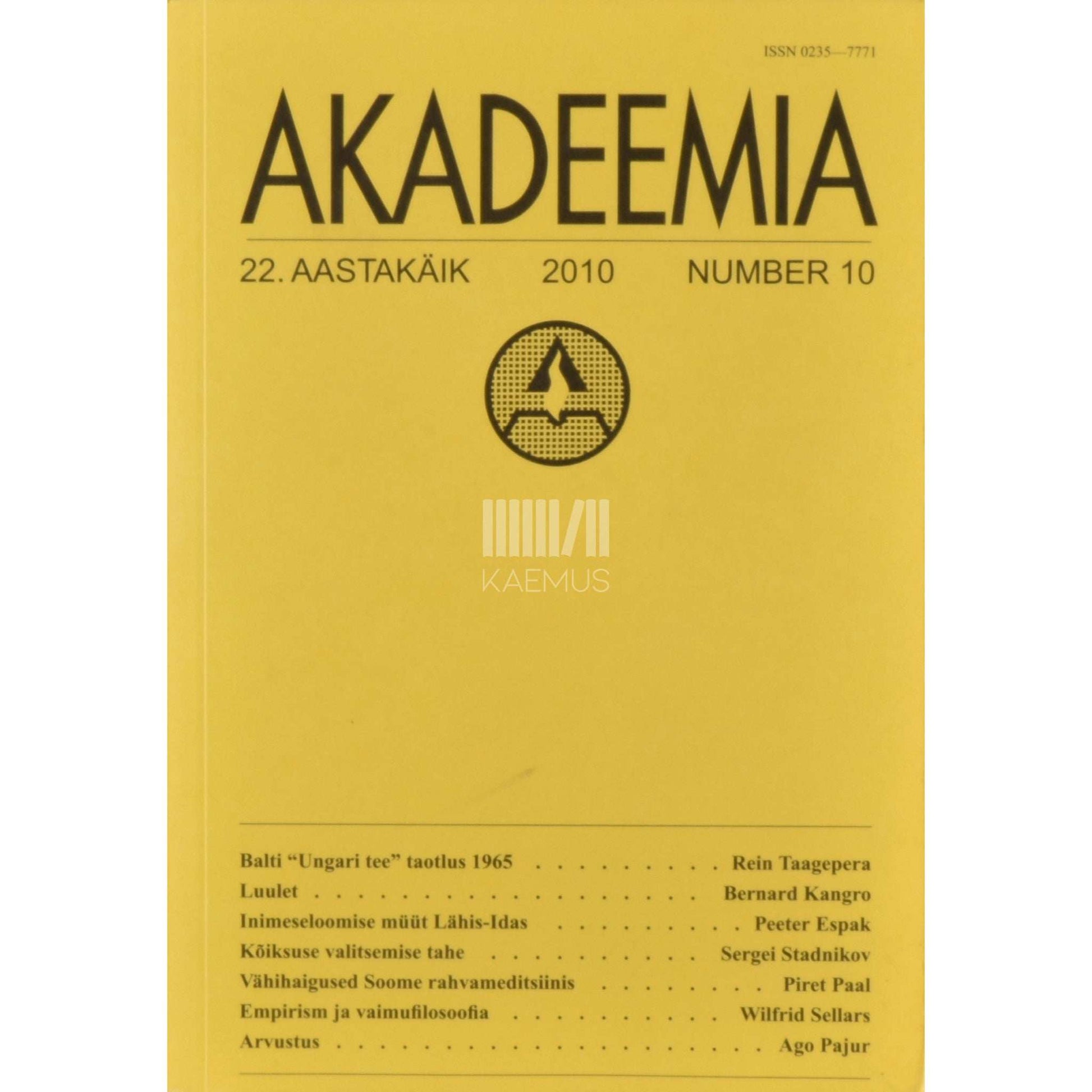 … - Akadeemia 10/2010