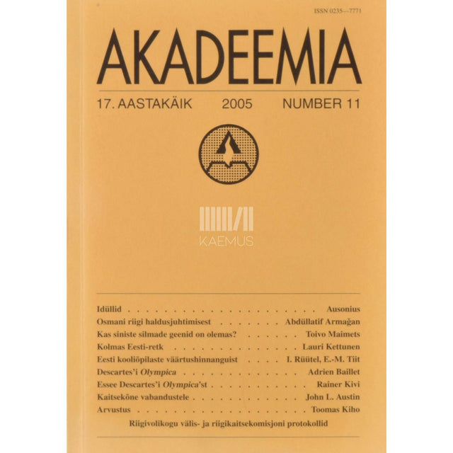 … - Akadeemia 11/2005