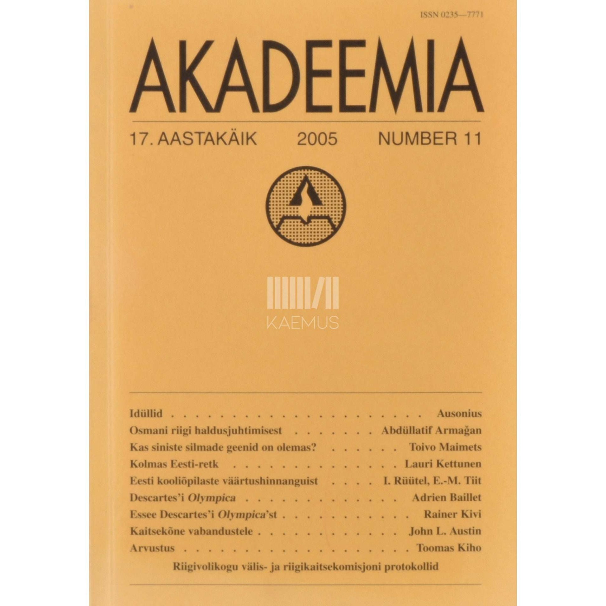 … - Akadeemia 11/2005