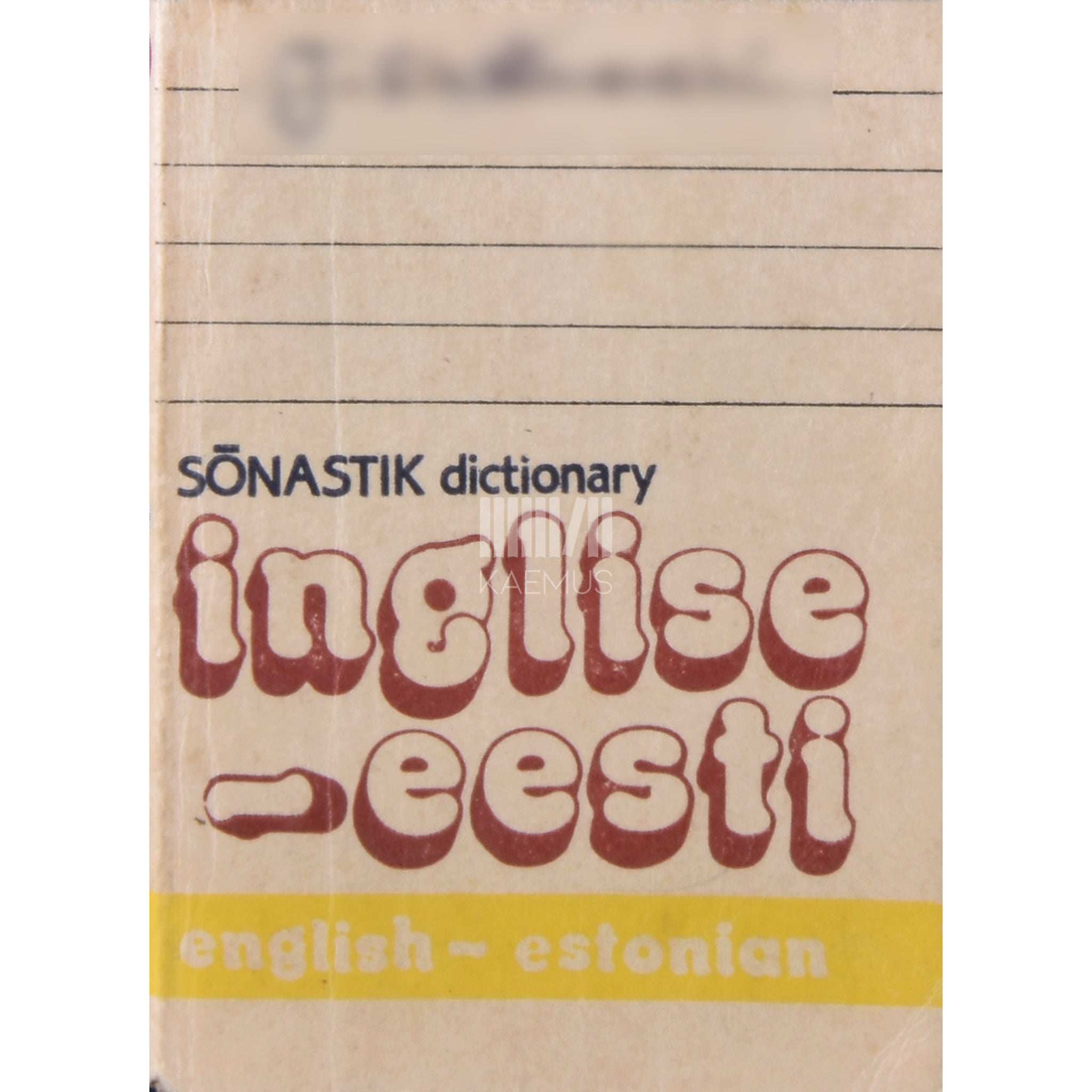 Suliko Liiv Inglise-eesti sõnastik. English-Estonian dictionary