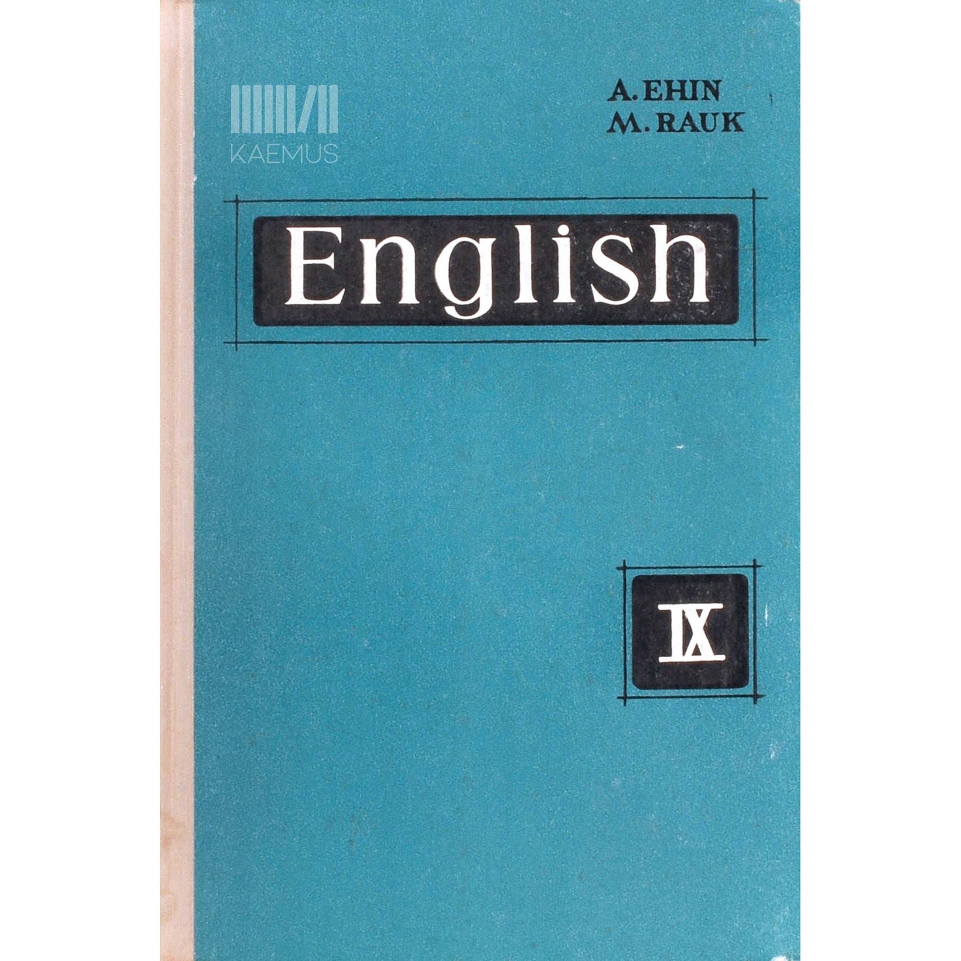 Alice Ehin, Melanie Rauk - English. Form IX