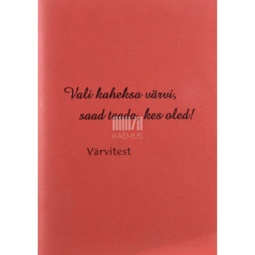 ... - Vali kaheksa värvi, saad teada, kes oled!. Värvitest