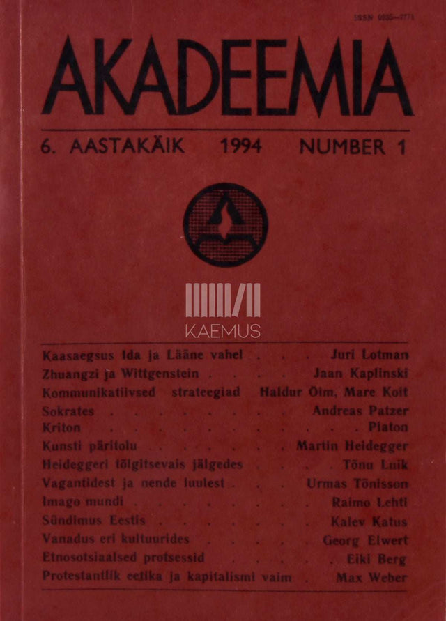 … - Akadeemia 1/1994