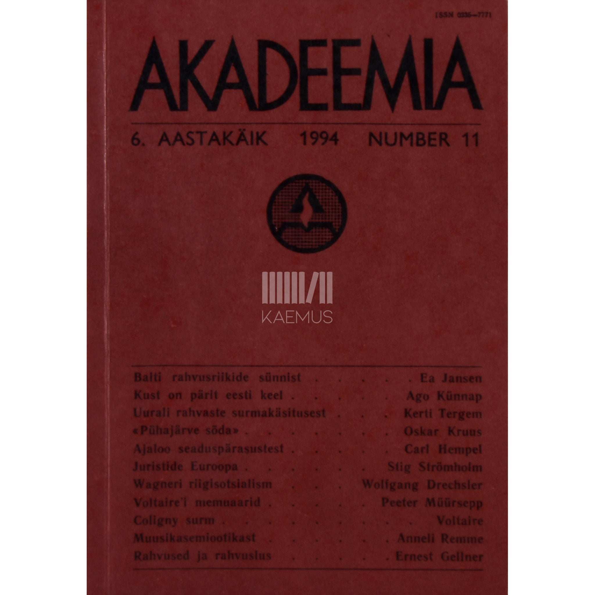 ... Akadeemia 11/1994