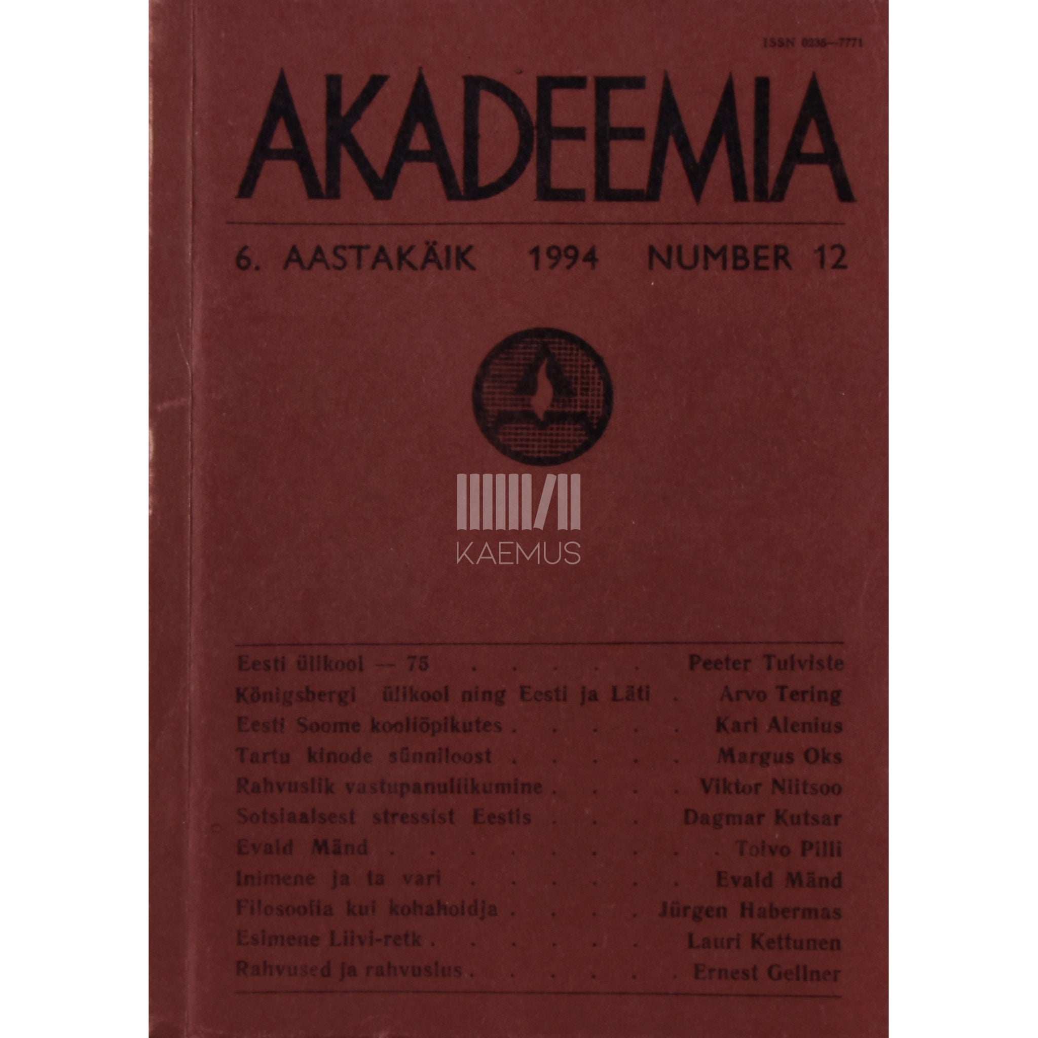 … Akadeemia 12/1994
