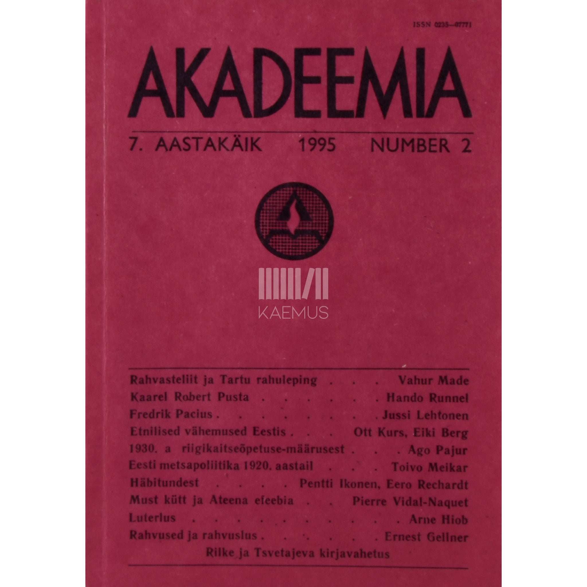 … Akadeemia 2/1995