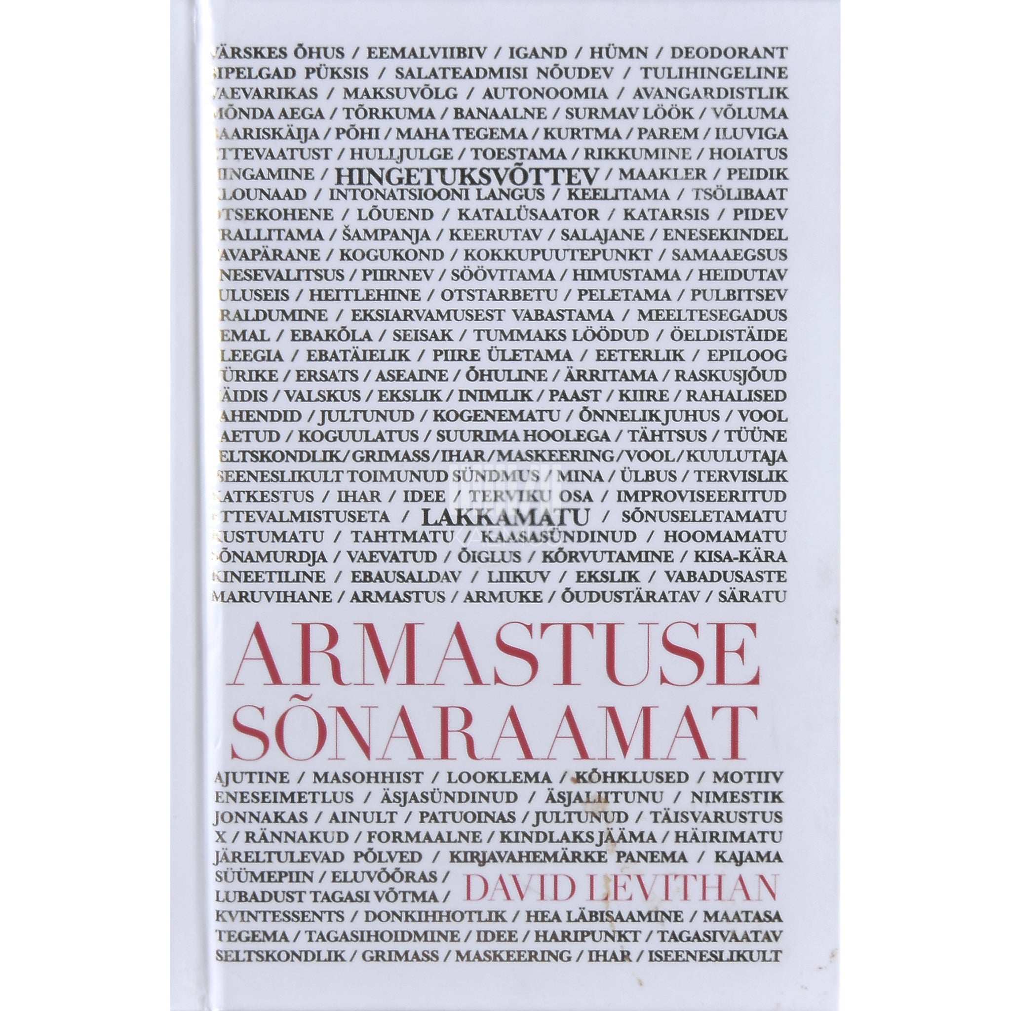 David Levithan Armastuse sõnaraamat