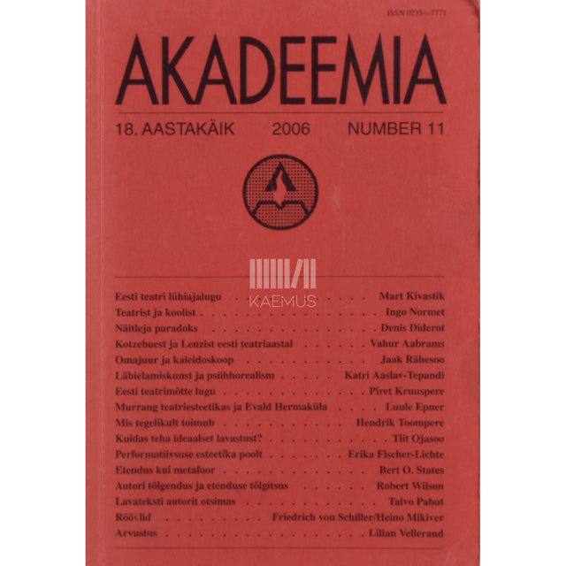 … - Akadeemia 11/2006