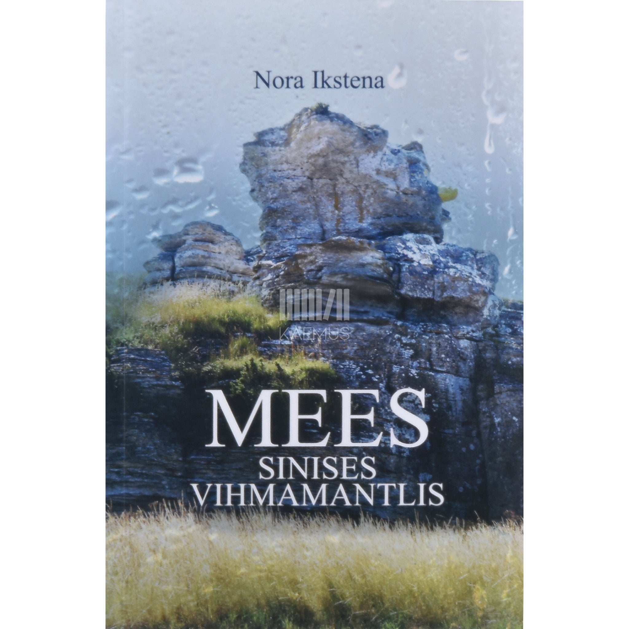 Nora Ikstena Mees sinises vihmamantlis