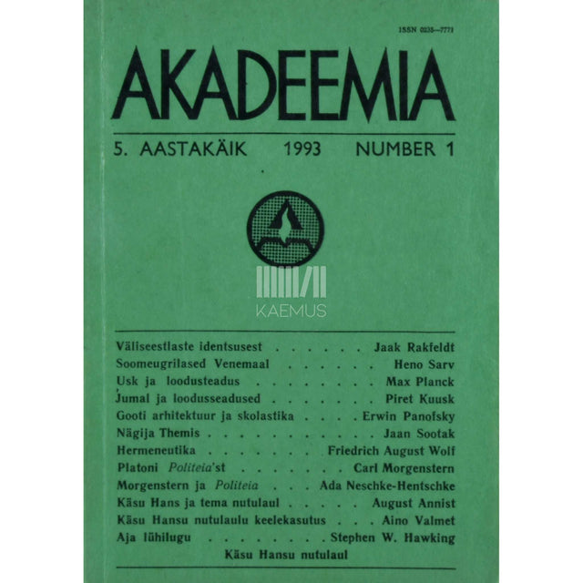 … - Akadeemia 1/1993