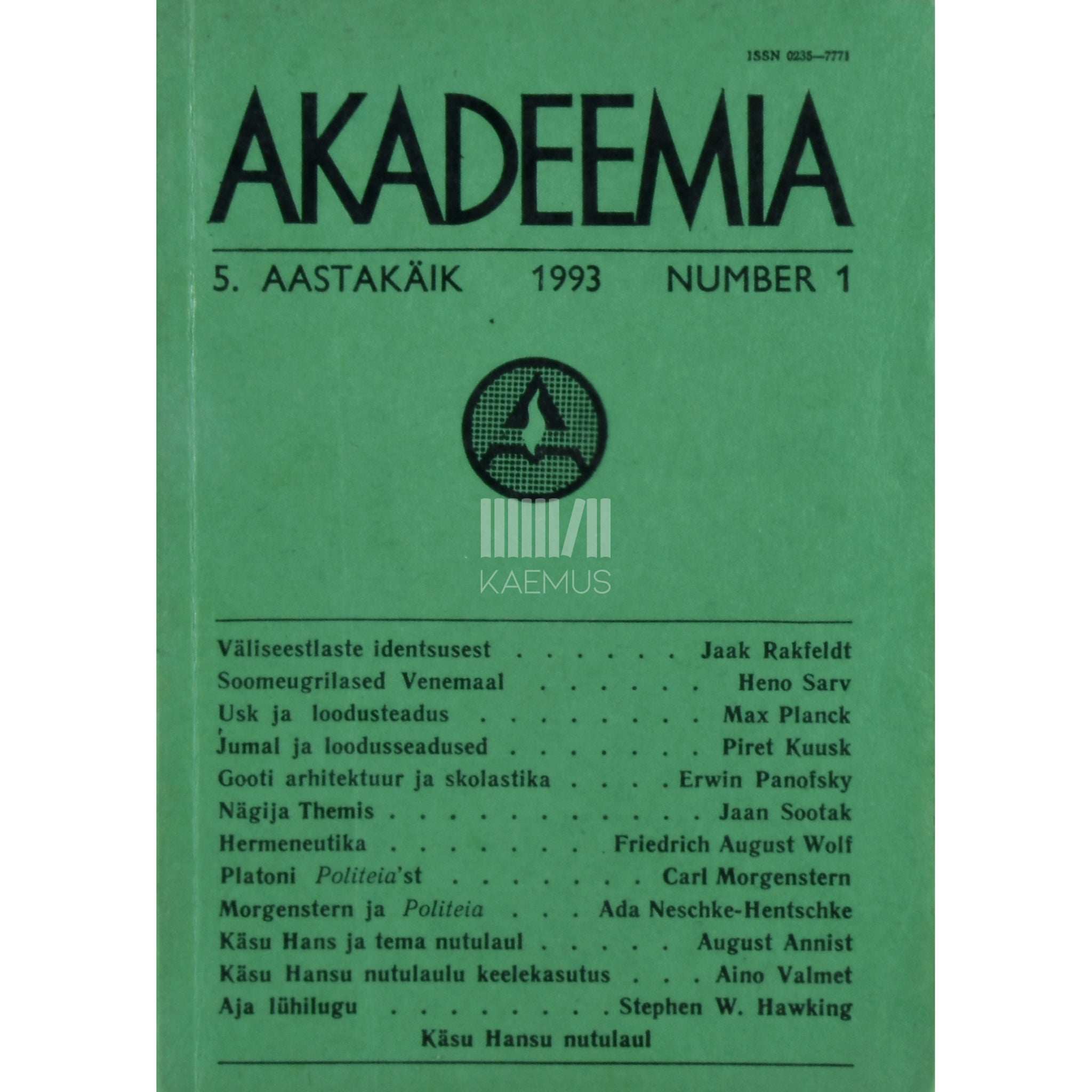 … Akadeemia 1/1993