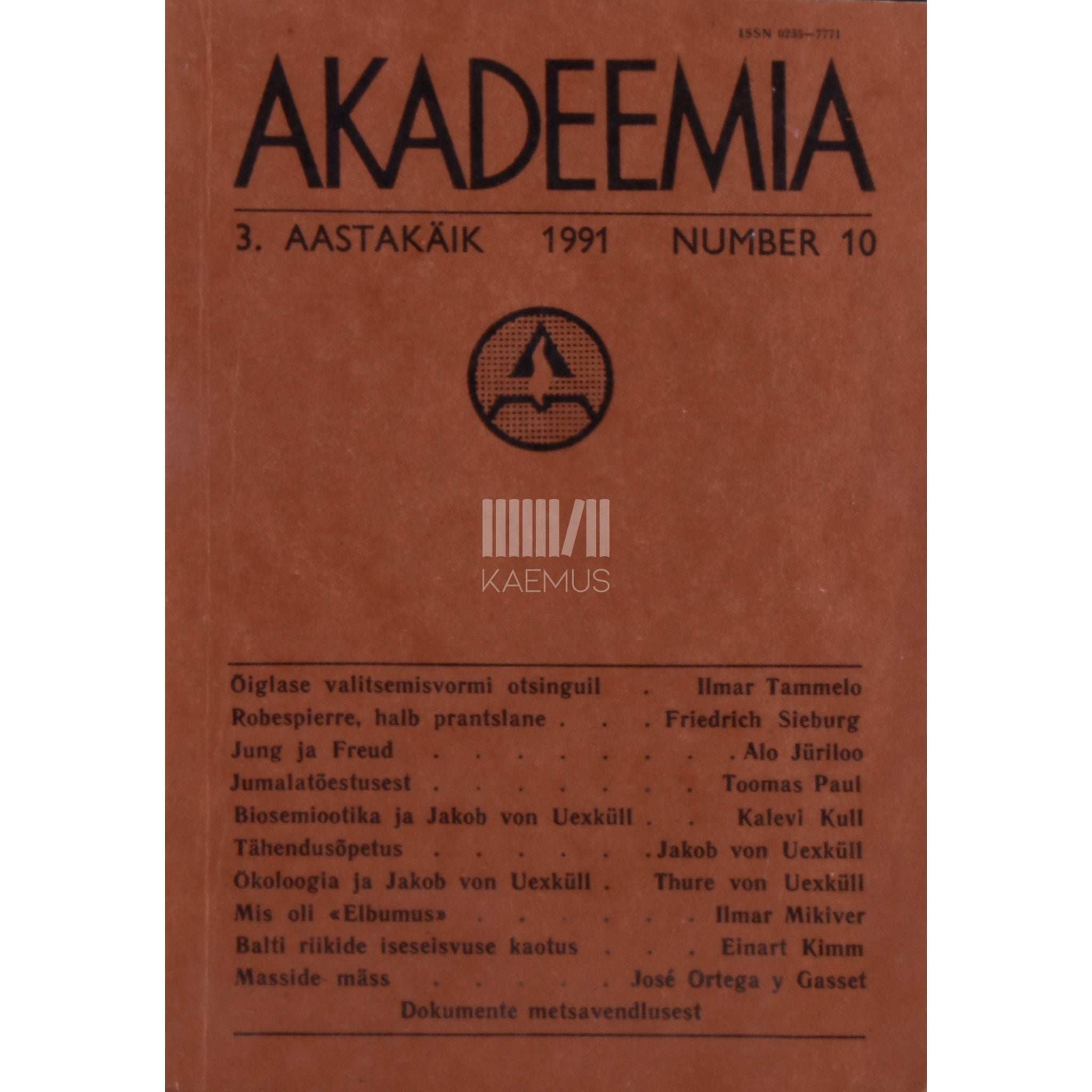 … Akadeemia 10/1991