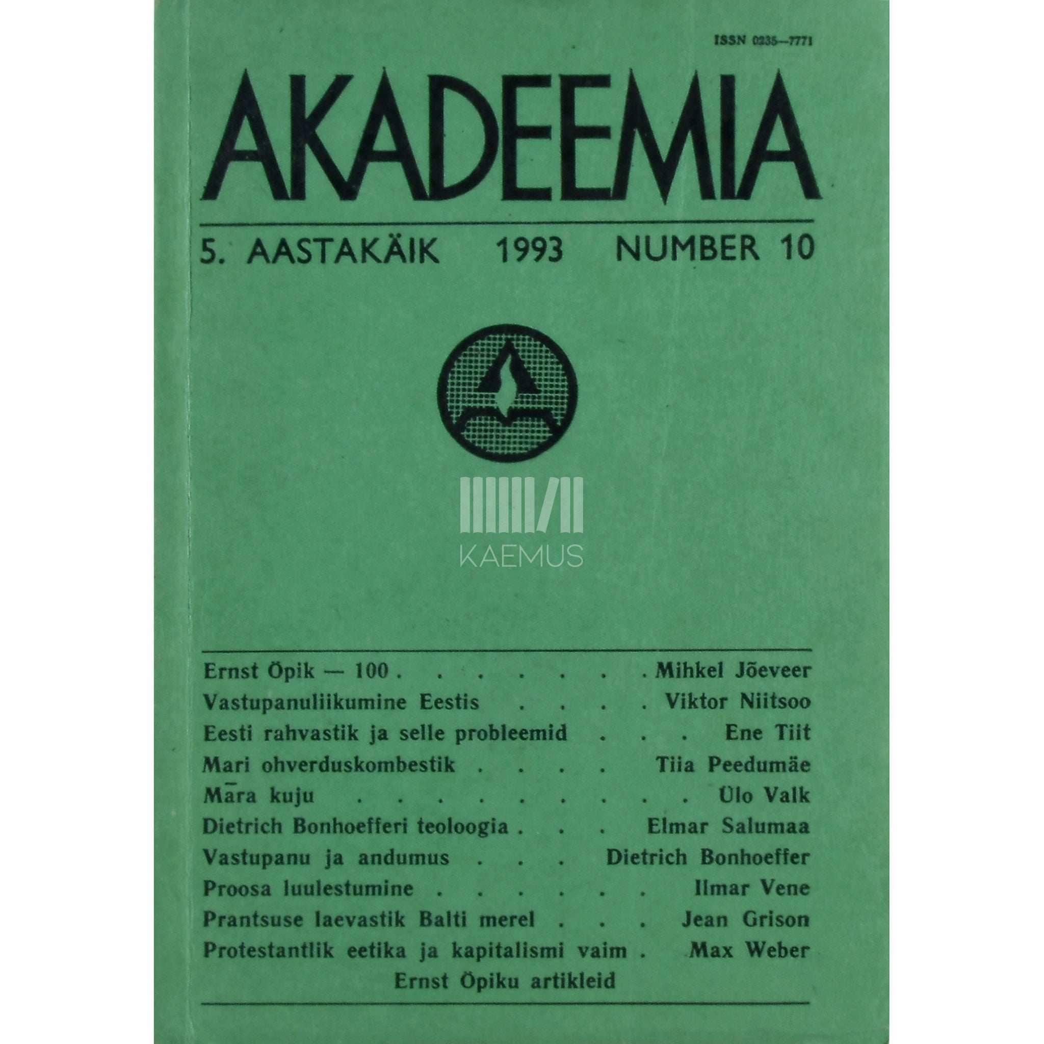 … Akadeemia 10/1993