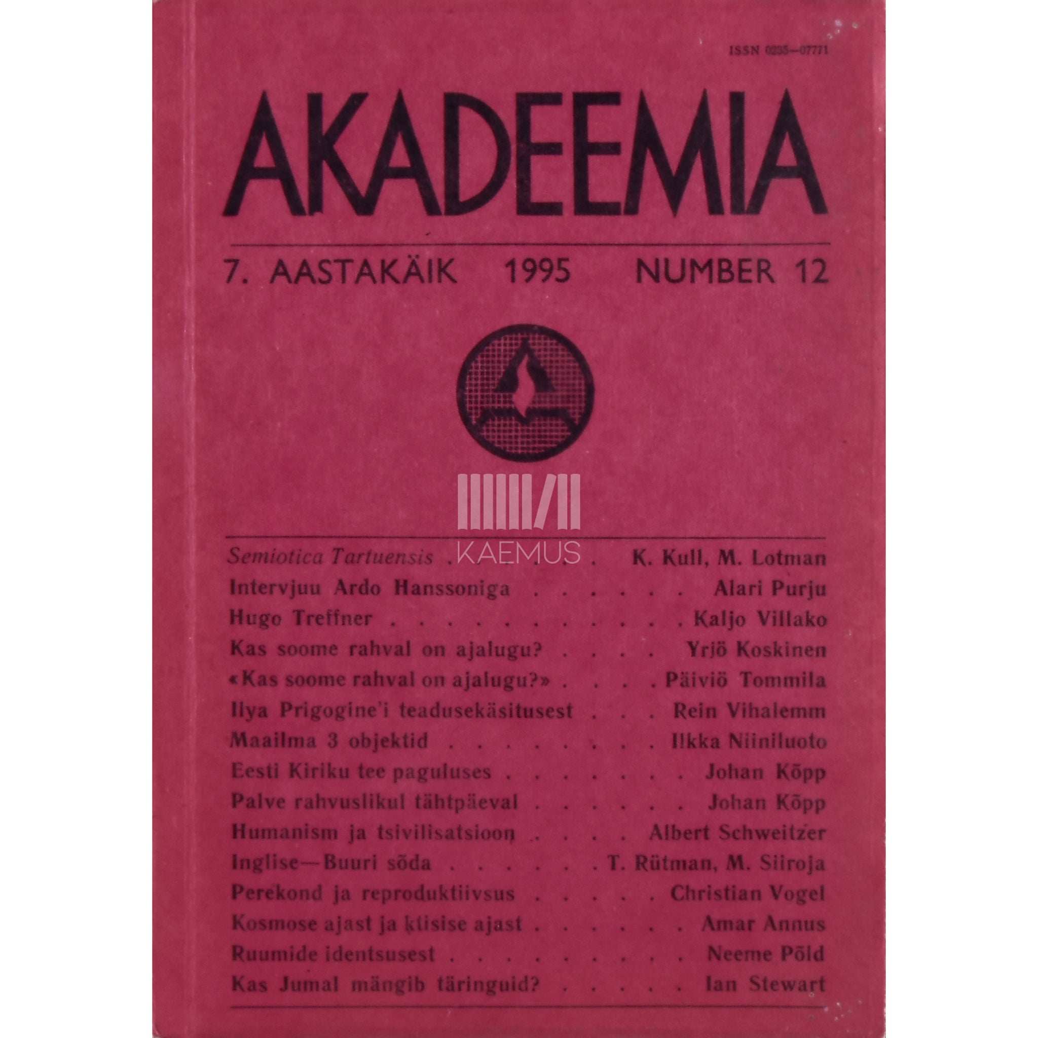 … Akadeemia 12/1995