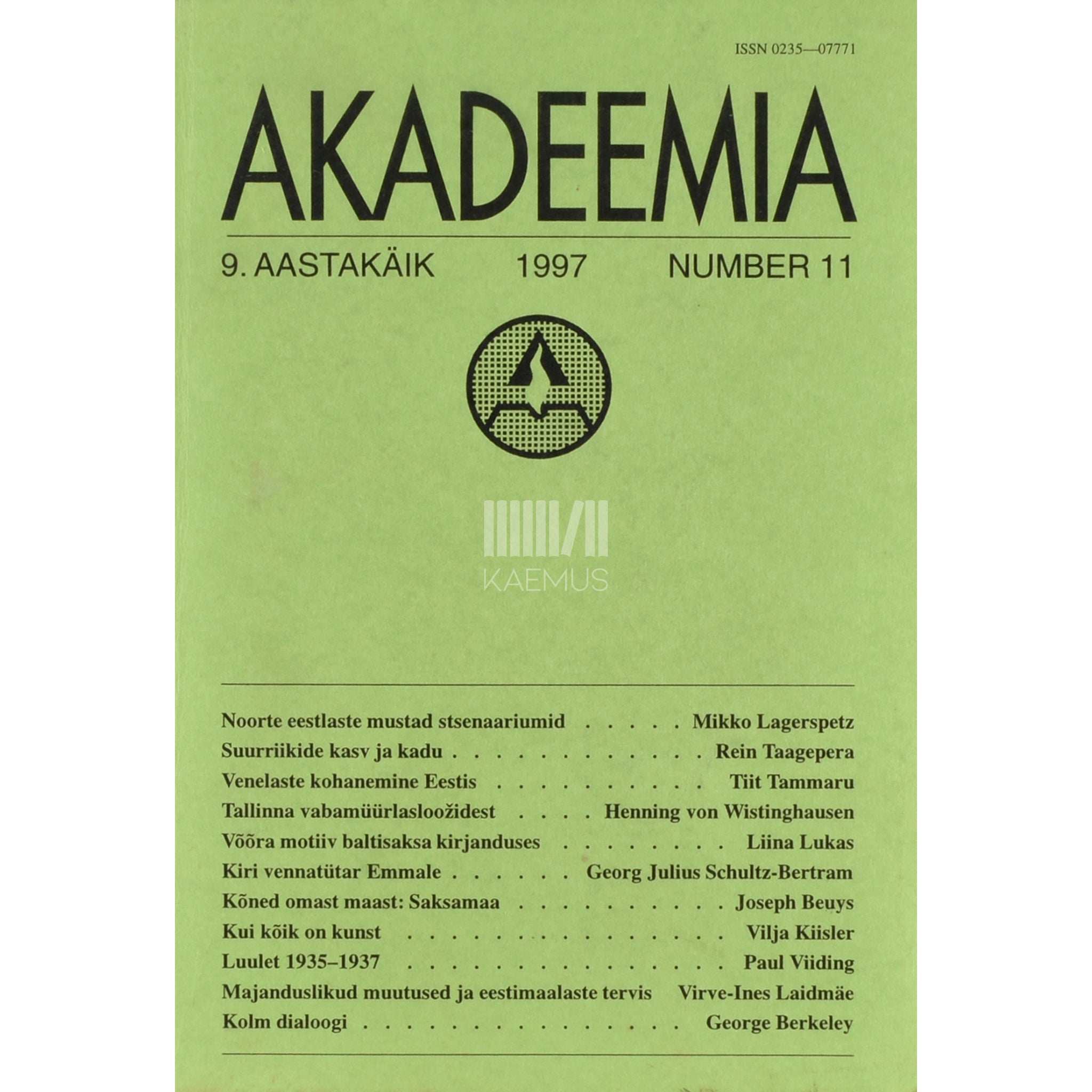 ... Akadeemia 11/1997