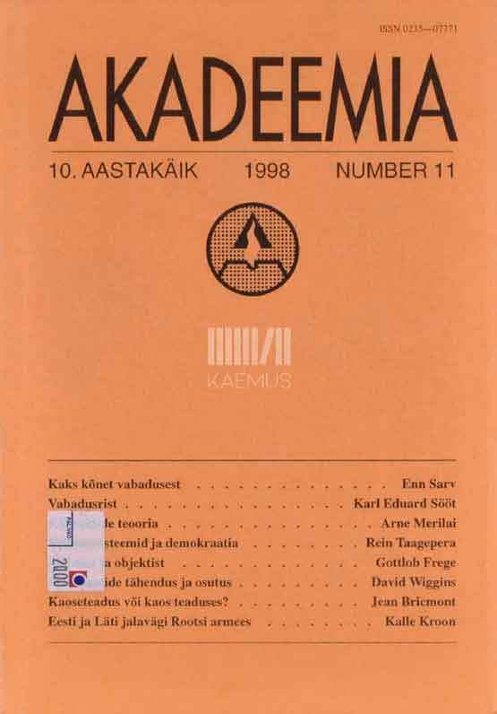 Akadeemia 11/1998 - Kaemus